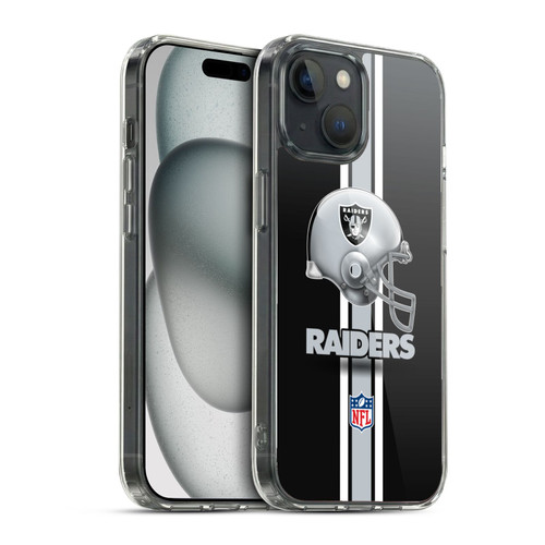 NFL Las Vegas Raiders Logo Helmet Soft Gel Case for Apple iPhone 15 & MagSafe