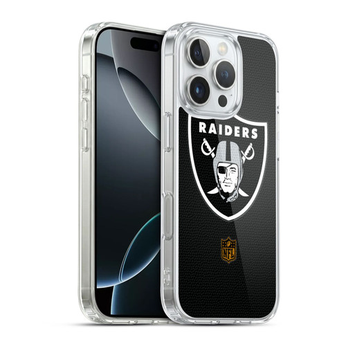 NFL Las Vegas Raiders Logo Football Soft Gel Case for Apple iPhone 16 Pro & MagSafe