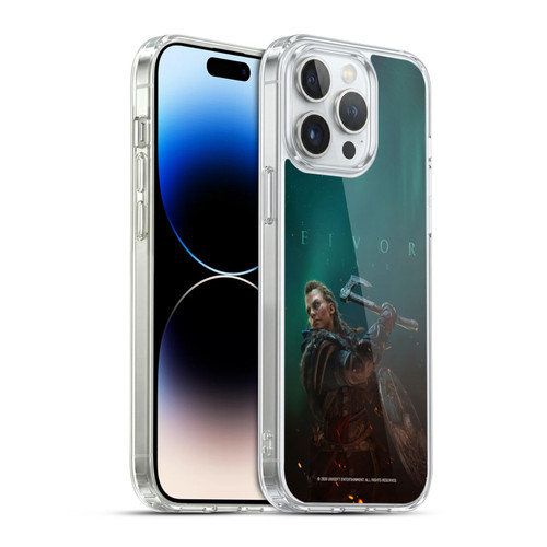 Assassin's Creed Valhalla Key Art Female Eivor Poster Soft Gel Case for Apple iPhone 14 Pro Max & MagSafe