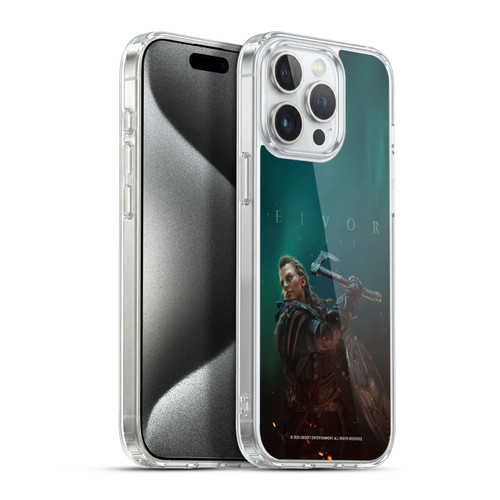 Assassin's Creed Valhalla Key Art Female Eivor Poster Soft Gel Case for Apple iPhone 15 Pro Max & MagSafe