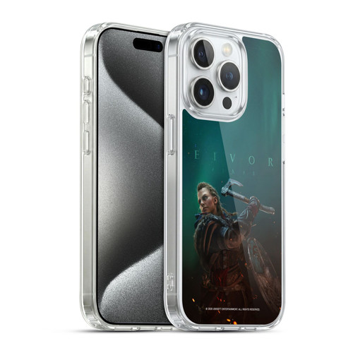 Assassin's Creed Valhalla Key Art Female Eivor Poster Soft Gel Case for Apple iPhone 15 Pro & MagSafe