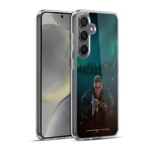 Assassin's Creed Valhalla Key Art Male Eivor Poster Soft Gel Case for Samsung Galaxy S24+ 5G & MagSafe