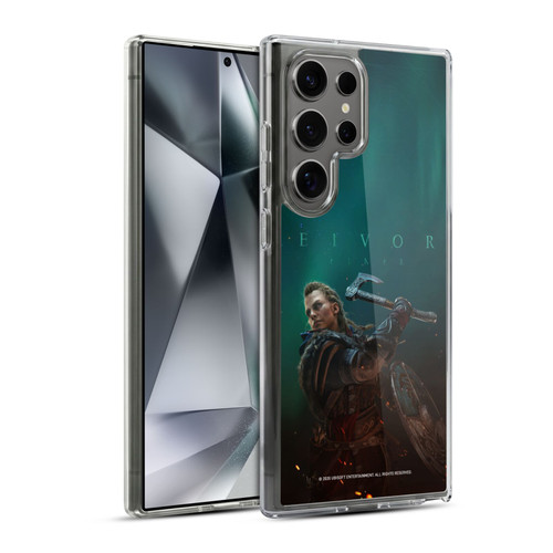 Assassin's Creed Valhalla Key Art Female Eivor Poster Soft Gel Case for Samsung Galaxy S24 Ultra 5G & MagSafe