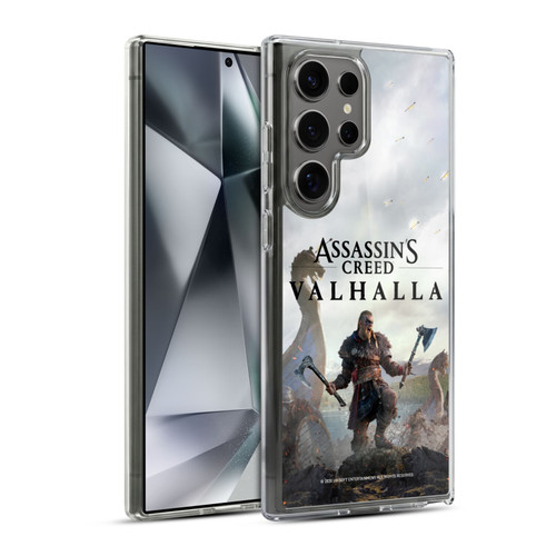 Assassin's Creed Valhalla Key Art Male Eivor Soft Gel Case for Samsung Galaxy S24 Ultra 5G & MagSafe