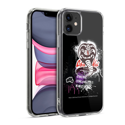 Cobra Kai Composed Art No Mercy Logo Soft Gel Case for Apple iPhone 11