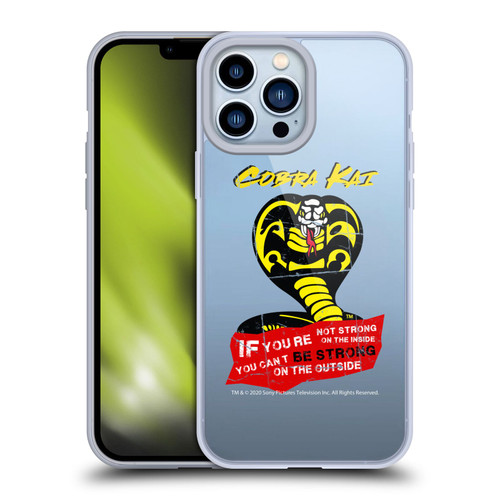 Cobra Kai Composed Art Be Strong Logo Soft Gel Case for Apple iPhone 13 Pro Max & MagSafe