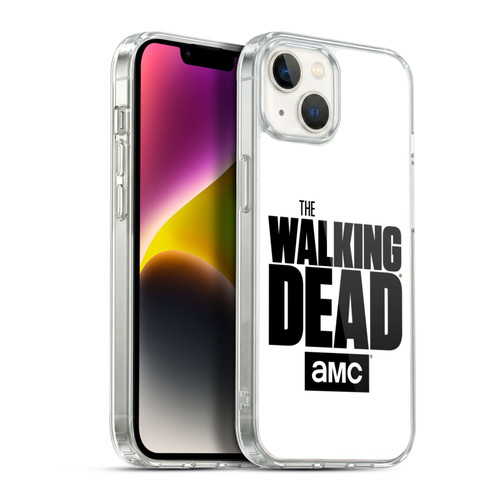 AMC The Walking Dead Logo White Soft Gel Case for Apple iPhone 14 Plus & MagSafe