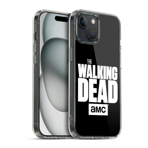 AMC The Walking Dead Logo Black Soft Gel Case for Apple iPhone 15 & MagSafe