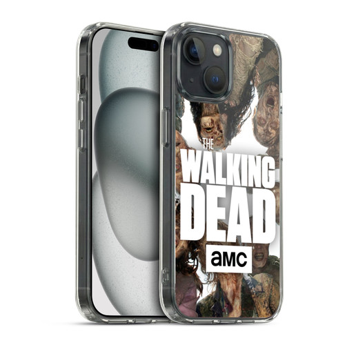AMC The Walking Dead Logo Group Soft Gel Case for Apple iPhone 15 & MagSafe