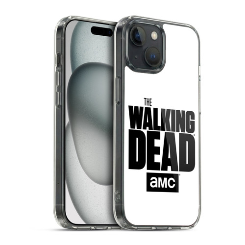 AMC The Walking Dead Logo White Soft Gel Case for Apple iPhone 15 & MagSafe