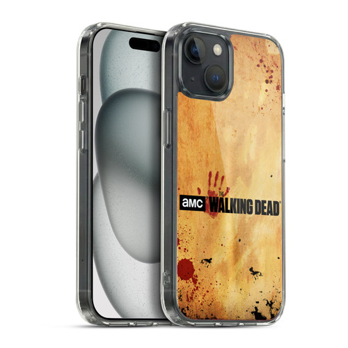 AMC The Walking Dead Logo Horizontal Soft Gel Case for Apple iPhone 15 Plus & MagSafe