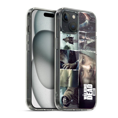AMC The Walking Dead Logo Key Art Horizontal Soft Gel Case for Apple iPhone 15 Plus & MagSafe