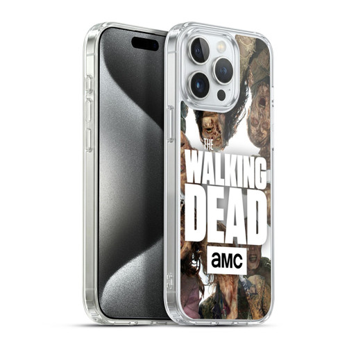 AMC The Walking Dead Logo Group Soft Gel Case for Apple iPhone 15 Pro Max & MagSafe