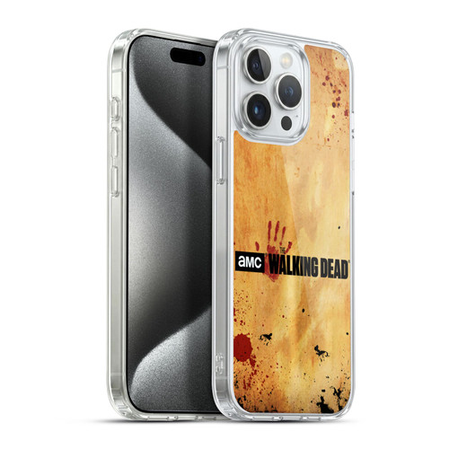 AMC The Walking Dead Logo Horizontal Soft Gel Case for Apple iPhone 15 Pro Max & MagSafe