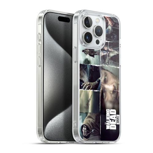 AMC The Walking Dead Logo Key Art Horizontal Soft Gel Case for Apple iPhone 15 Pro Max & MagSafe
