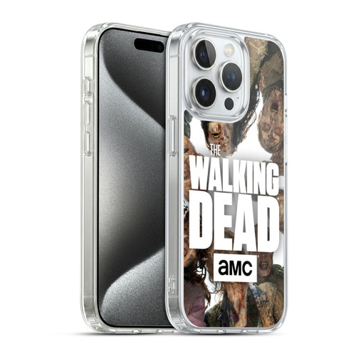 AMC The Walking Dead Logo Group Soft Gel Case for Apple iPhone 15 Pro & MagSafe