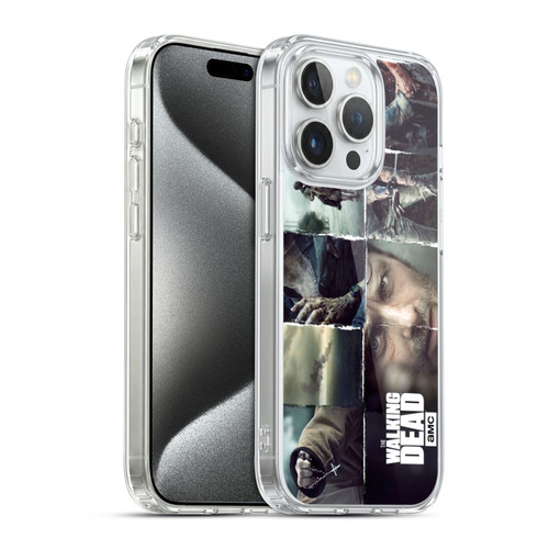 AMC The Walking Dead Logo Key Art Horizontal Soft Gel Case for Apple iPhone 15 Pro & MagSafe