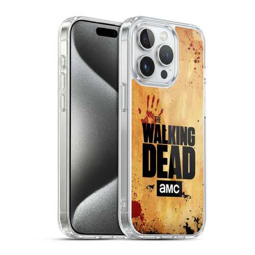 AMC The Walking Dead Logo Stacked Soft Gel Case for Apple iPhone 15 Pro & MagSafe