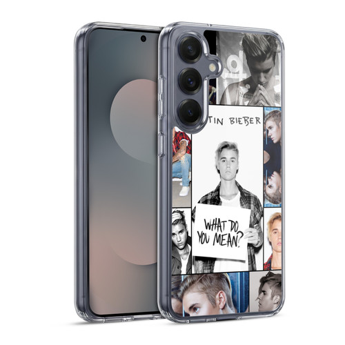 Justin Bieber Purpose Grid Poster Soft Gel Case for Samsung Galaxy S25 & MagSafe