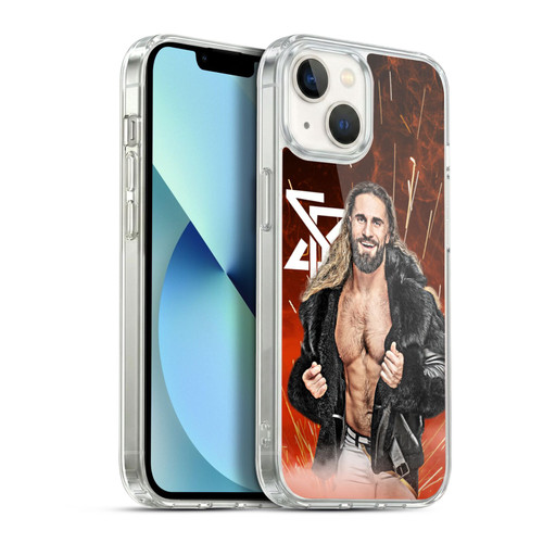 WWE Seth Rollins Graphic Portrait Soft Gel Case for Apple iPhone 13