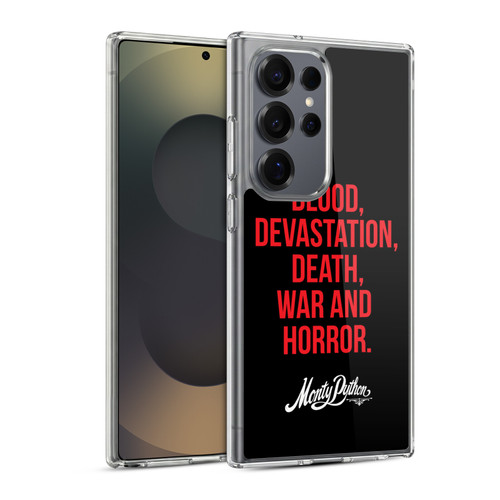 Monty Python Key Art Blood Devastation Death War And Horror Soft Gel Case for Samsung Galaxy S25 Ultra & MagSafe