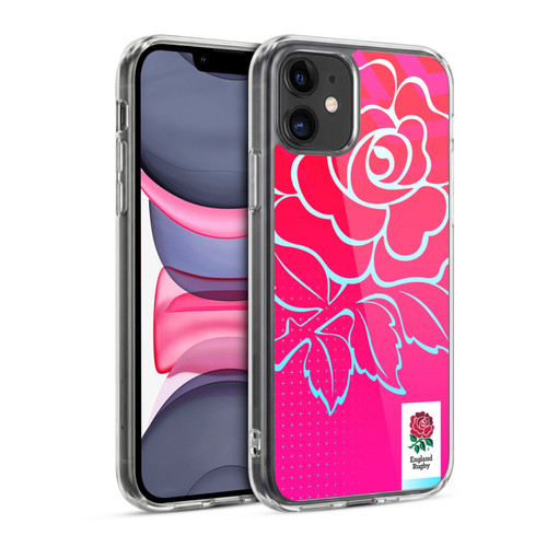 England Rugby Union This Rose Means Everything Oversized Logo Soft Gel Case for Apple iPhone 11