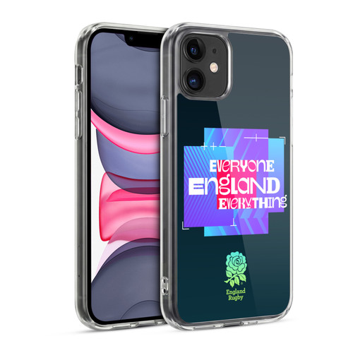 England Rugby Union This Rose Means Everything Slogan in Black Soft Gel Case for Apple iPhone 11