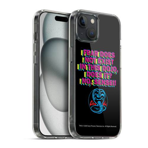 Cobra Kai Graphics 2 Dojo Quote Logo Soft Gel Case for Apple iPhone 15 Plus & MagSafe