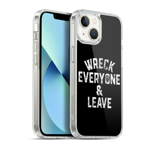 WWE R. Reigns Graphics Wreck Everyone & Leave Soft Gel Case for Apple iPhone 13