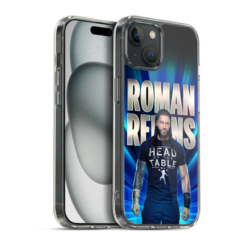 WWE R. Reigns Graphics Roman Reigns 2 Soft Gel Case for Apple iPhone 15 Plus & MagSafe