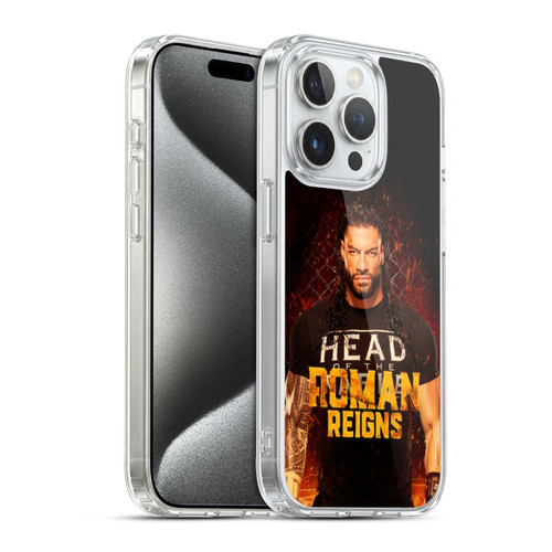 WWE R. Reigns Graphics Roman Reigns 1 Soft Gel Case for Apple iPhone 15 Pro & MagSafe