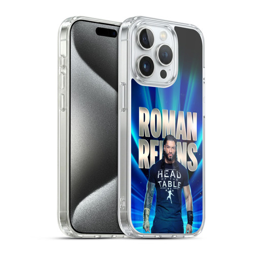WWE R. Reigns Graphics Roman Reigns 2 Soft Gel Case for Apple iPhone 15 Pro & MagSafe