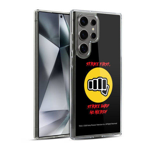 Cobra Kai Graphics 2 No Mercy Logo Soft Gel Case for Samsung Galaxy S24 Ultra 5G & MagSafe