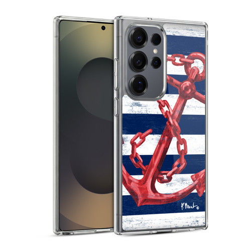 Paul Brent Nautical Westerly Anchor Red Soft Gel Case for Samsung Galaxy S25 Ultra & MagSafe