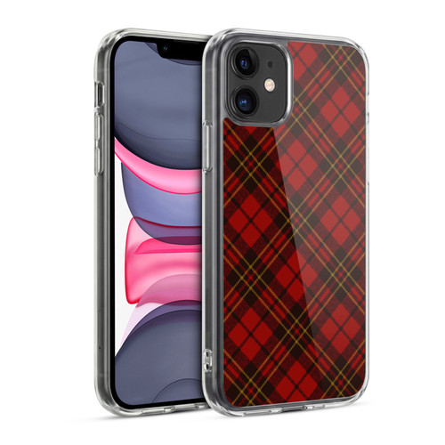 PLdesign Christmas Red Tartan Soft Gel Case for Apple iPhone 11