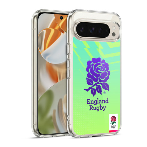 England Rugby Union This Rose Means Everything Logo in Neon Green Soft Gel Case for Google Pixel 9 / Pixel 9 Pro