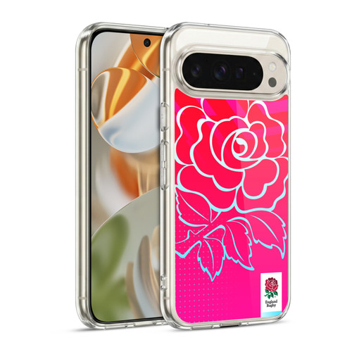 England Rugby Union This Rose Means Everything Oversized Logo Soft Gel Case for Google Pixel 9 / Pixel 9 Pro