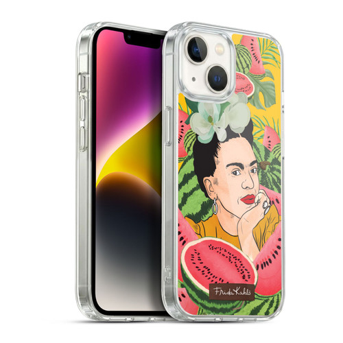 Frida Kahlo Portrait 3 Watermelon Soft Gel Case for Apple iPhone 14
