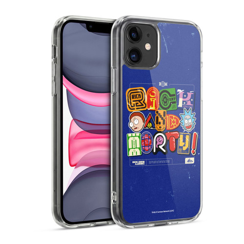 Rick And Morty Duo Graphics Typography Soft Gel Case for Apple iPhone 11
