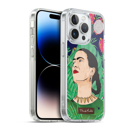 Frida Kahlo Portrait 3 Tropical Soft Gel Case for Apple iPhone 14 Pro & MagSafe