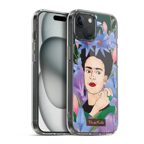 Frida Kahlo Portrait 3 Lilies Soft Gel Case for Apple iPhone 15 Plus & MagSafe