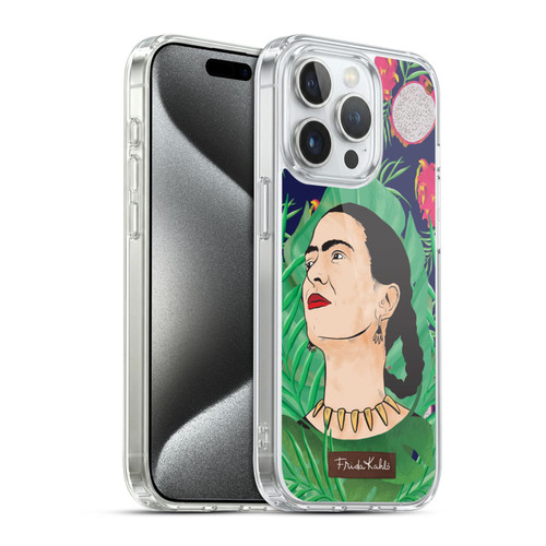 Frida Kahlo Portrait 3 Tropical Soft Gel Case for Apple iPhone 15 Pro & MagSafe