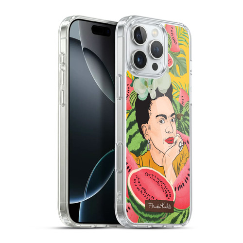 Frida Kahlo Portrait 3 Watermelon Soft Gel Case for Apple iPhone 16 Pro Max & MagSafe