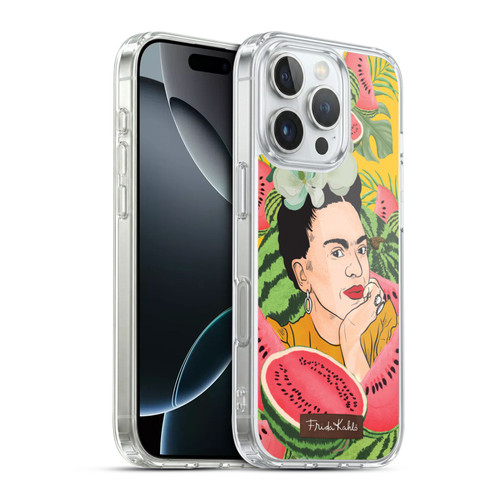 Frida Kahlo Portrait 3 Watermelon Soft Gel Case for Apple iPhone 16 Pro & MagSafe
