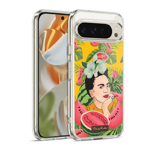 Frida Kahlo Portrait 3 Watermelon Soft Gel Case for Google Pixel 9 / Pixel 9 Pro