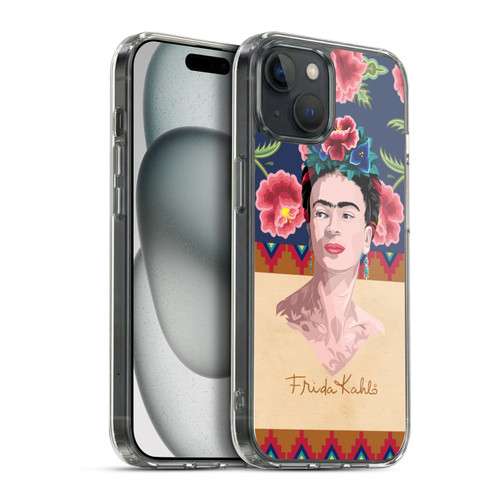 Frida Kahlo Portrait Red Soft Gel Case for Apple iPhone 15 Plus & MagSafe