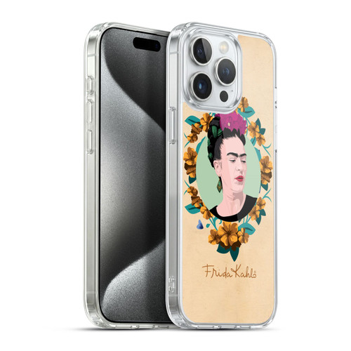 Frida Kahlo Portrait Purple Soft Gel Case for Apple iPhone 15 Pro Max & MagSafe