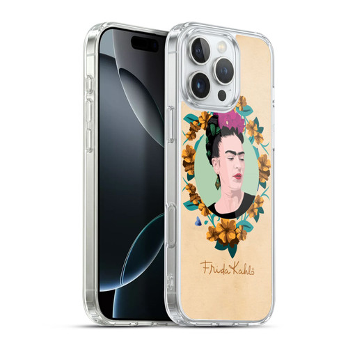 Frida Kahlo Portrait Purple Soft Gel Case for Apple iPhone 16 Pro Max & MagSafe