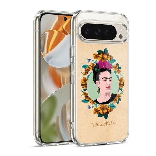 Frida Kahlo Portrait Purple Soft Gel Case for Google Pixel 9 / Pixel 9 Pro