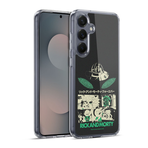 Rick And Morty Duo Graphics Portals Soft Gel Case for Samsung Galaxy S25+ & MagSafe